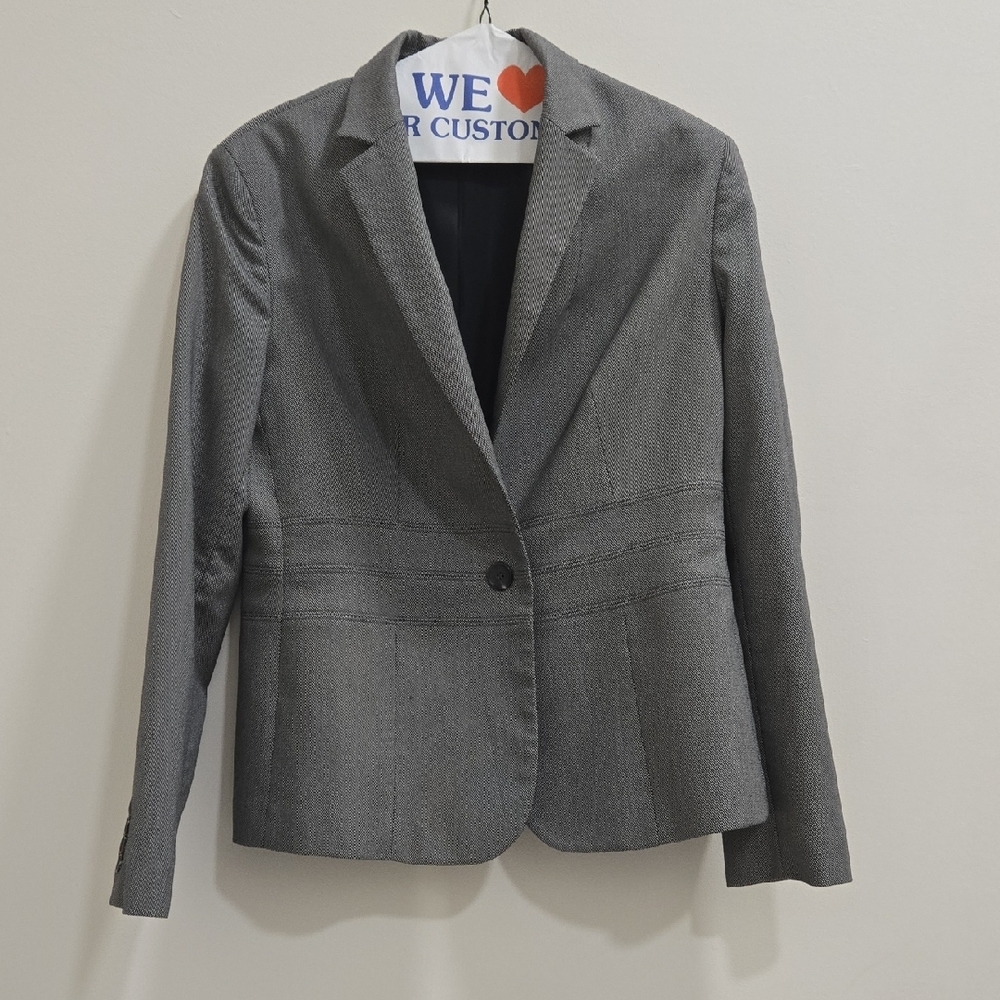 Jones New York Gray Blazer Professional Business Attire - Picture 7 of 11
